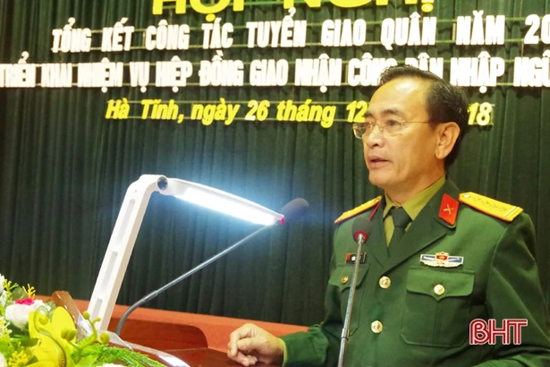 Hà Tĩnh đảm bảo tuyển chọn 1.268 công dân nhập ngũ năm 2019