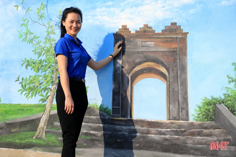 Khánh thành công trình bích họa đầu tiên ở TX Kỳ Anh