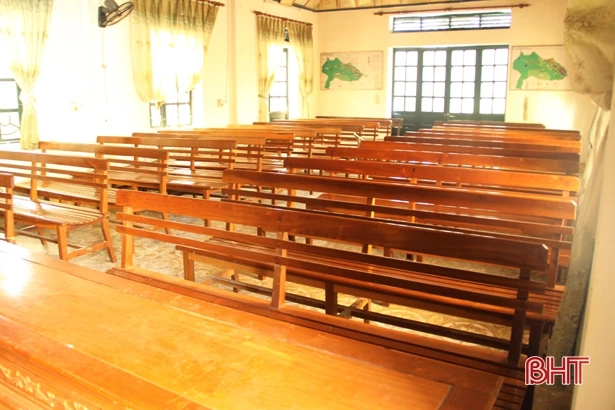 Hội trường vừa nhỏ vừa xuống cấp, xã Thọ Điền thiếu nơi hội họp