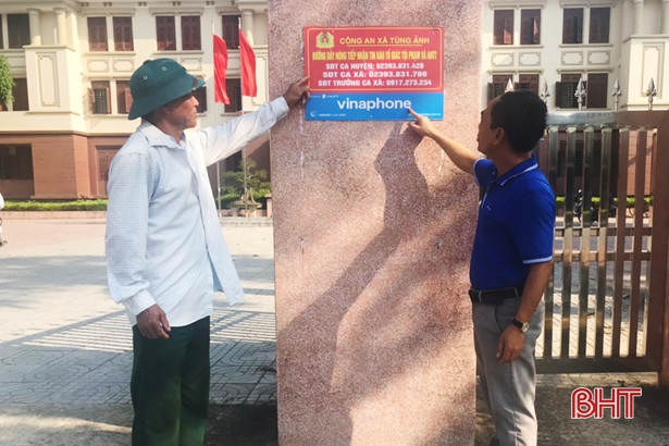 Đức Thọ lắp đặt 900 pano tuyên truyền, tiếp nhận tin báo tội phạm