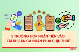 [Motion Graphics] 5 trường hợp nhận tiền vào tài khoản cá nhân phải chịu thuế