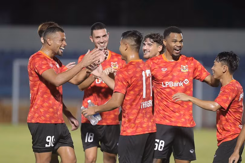 Các ngoại binh của CLB Ninh Bình đang cho thấy sự hoà nhập tốt. Ảnh: Ninh Bình FC.