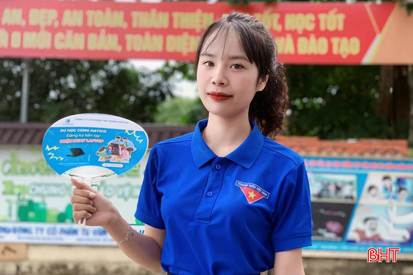 Lê Thị Thanh Hoa trong lần tham gia chương trình Tiếp sức mùa thi. a2.jpg