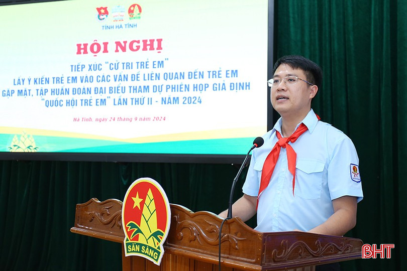 Phó Bí thư Tỉnh đoàn Nguyễn Viết Hải Đăng phát biểu tại chương trình. aIMG_2459.jpg