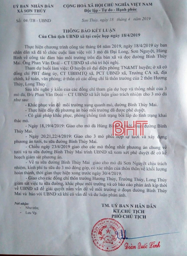 Khắc phục tình trạng ô nhiễm trên tuyến đường Bình - Thủy - Mai