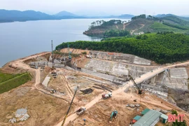 Tổng lực trên công trường Dự án nâng cấp, sửa chữa hồ Kẻ Gỗ