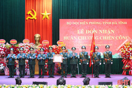 Lập nhiều thành tích xuất sắc, Bộ đội Biên phòng Hà Tĩnh đón nhận Huân chương Chiến công hạng Nhì