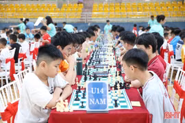 662 vận động viên tranh tài Giải Vô địch cờ vua Thành Sen - Hà Tĩnh mở rộng 
