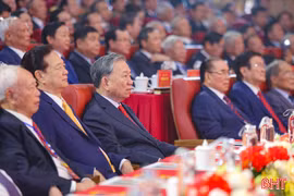 Trang trọng Lễ kỷ niệm 120 năm Ngày sinh Tổng Bí thư Hà Huy Tập