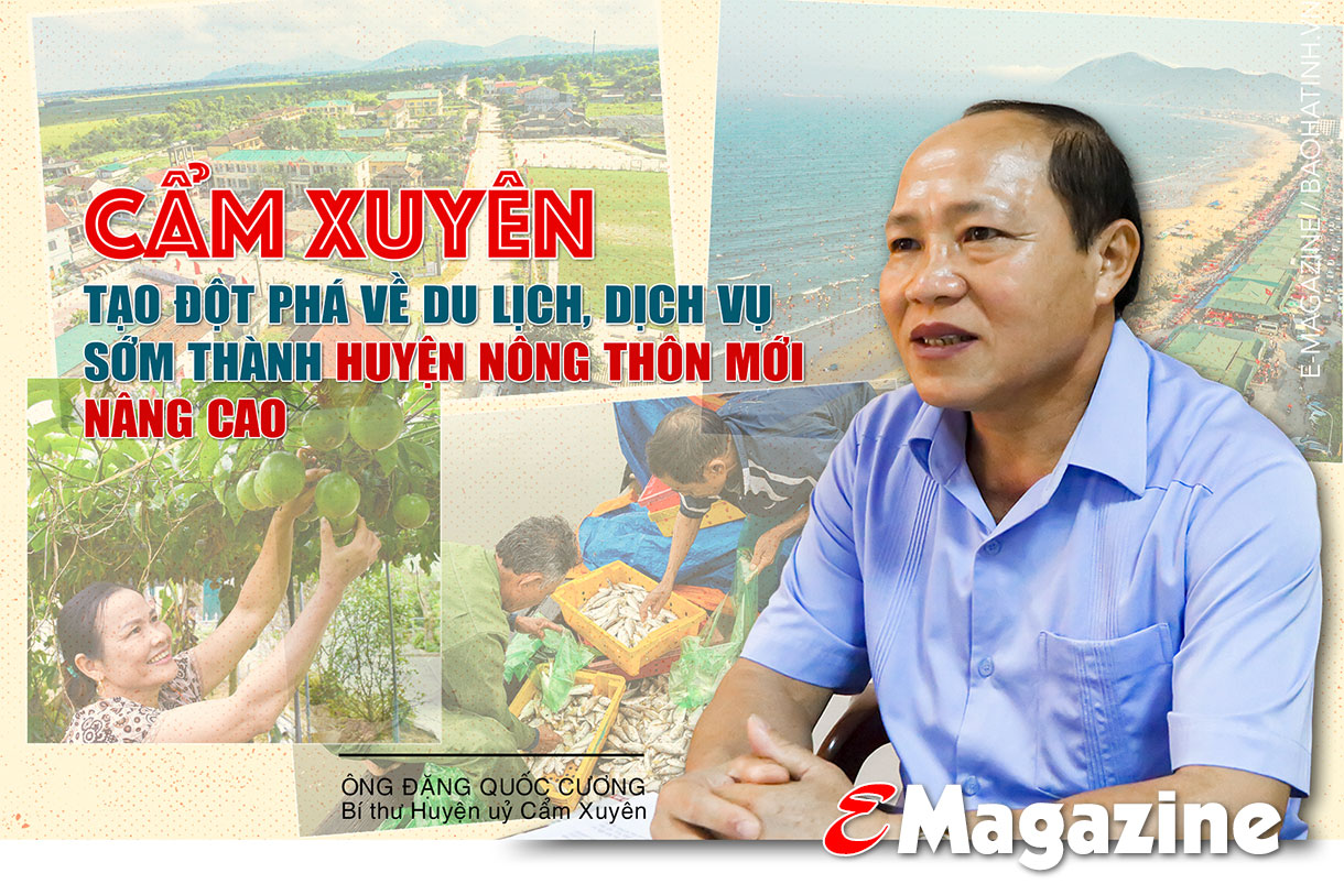 Cẩm Xuyên tạo đột phá về du lịch, dịch vụ, sớm thành huyện nông thôn mới nâng cao ảnh 2 Cẩm Xuyên tạo đột phá về du lịch, dịch vụ, sớm thành huyện nông thôn mới nâng cao