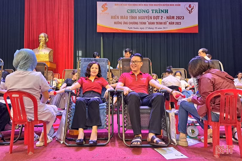 Nghi Xuân tiếp nhận 222 đơn vị máu tình nguyện