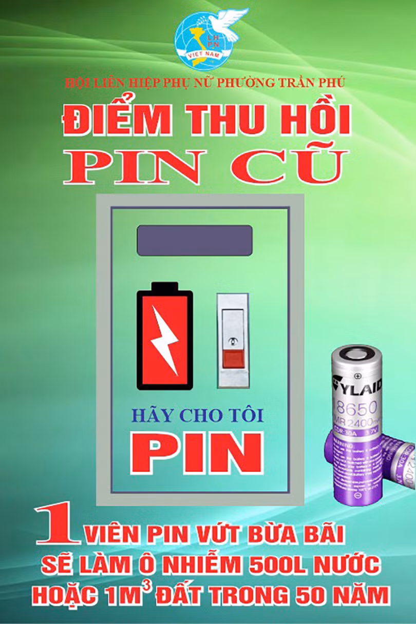 Ra mắt mô hình địa chỉ tin cậy ở cộng đồng và thu gom pin cũ ở TP Hà Tĩnh