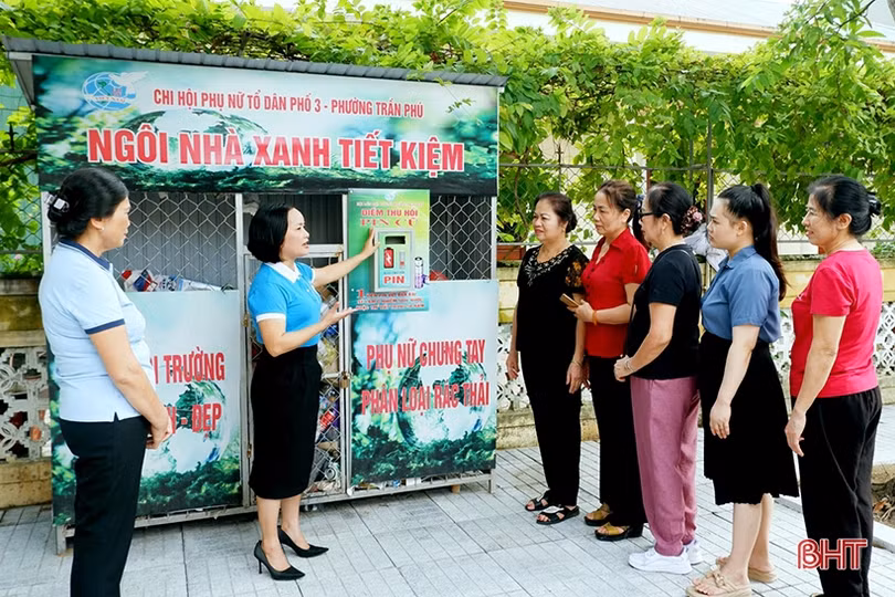 Ra mắt mô hình địa chỉ tin cậy ở cộng đồng và thu gom pin cũ ở TP Hà Tĩnh