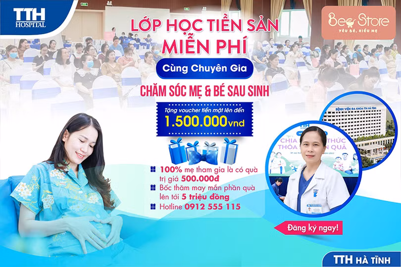 Bệnh viện Đa khoa TTH Hà Tĩnh tổ chức lớp học tiền sản miễn phí cùng chuyên gia
