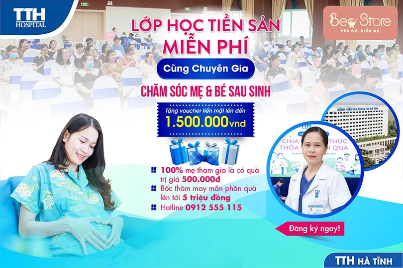 Bệnh viện Đa khoa TTH Hà Tĩnh tổ chức lớp học tiền sản miễn phí cùng chuyên gia
