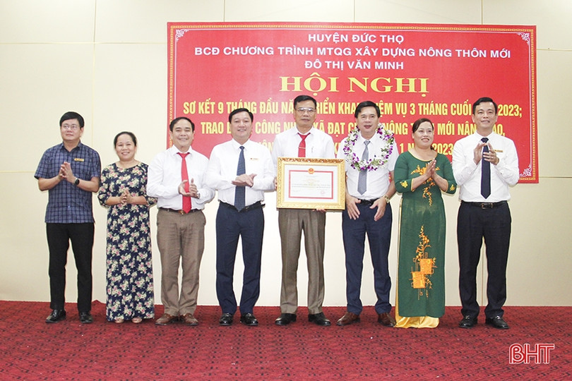 Đức Thọ có thêm 3 xã đạt NTM kiểu mẫu, 2 xã đạt NTM nâng cao ảnh 5 Đức Thọ có thêm 3 xã đạt NTM kiểu mẫu, 2 xã đạt NTM nâng cao