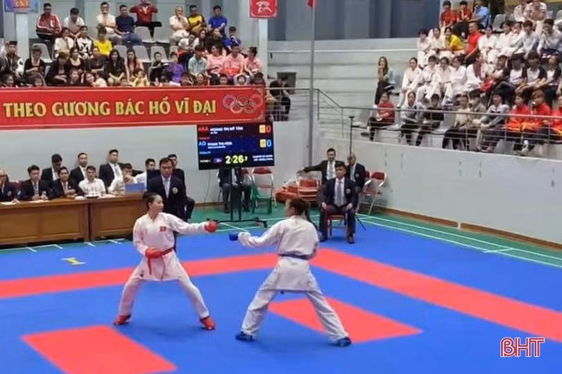 Hà Tĩnh giành 6 huy chương tại Giải vô địch Karate quốc gia lần thứ 32