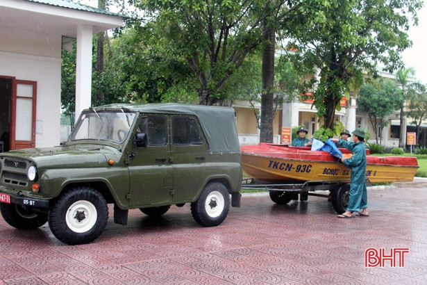 Lực lượng vũ trang Hà Tĩnh chuẩn bị các phương án đối phó bão số 3