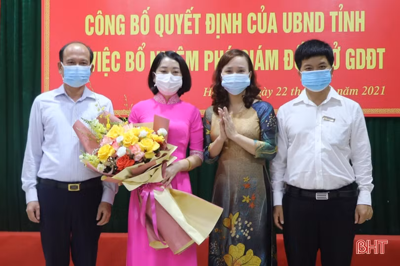 Công bố quyết định bổ nhiệm Phó Giám đốc Sở GD&ĐT Hà Tĩnh