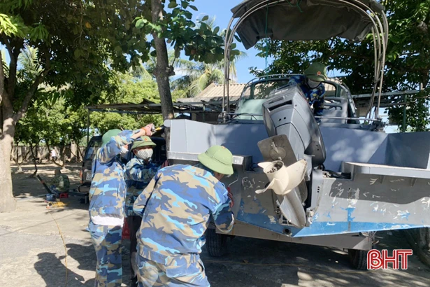 Bộ đội Biên phòng Hà Tĩnh chủ động phương án phòng chống thiên tai, tìm kiếm cứu nạn