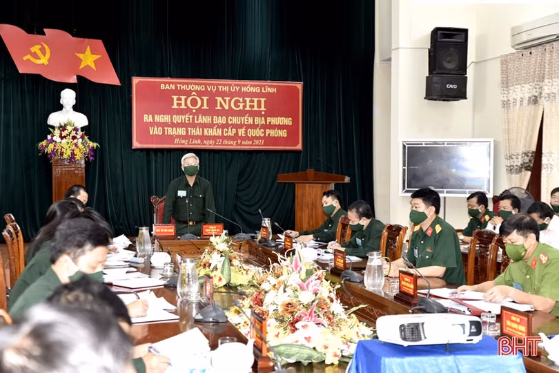 Khai mạc diễn tập khu vực phòng thủ thị xã Hồng Lĩnh năm 2021