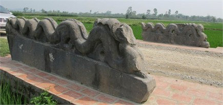 Hai con rồng đá trong Thành nhà Hồ. Ảnh: Đỗ Doãn Hoàng Hai con rồng đá trong Thành nhà Hồ. Ảnh: Đỗ Doãn Hoàng