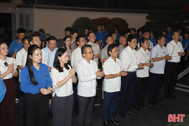 Lãnh đạo tỉnh dự lễ tri ân các anh hùng liệt sỹ tại Ngã ba Đồng Lộc