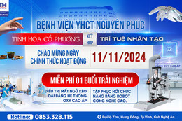 Ứng dụng robot - thực tế ảo tại Bệnh viện YHCT Nguyên Phúc