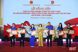 Tỉnh đoàn Hà Tĩnh được Ủy ban Thường vụ Quốc hội tặng bằng khen