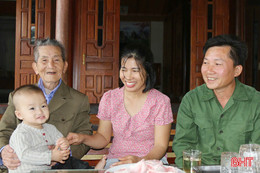 Ấm áp nghĩa tình trong những gia đình bốn thế hệ ở xã Kim Hoa