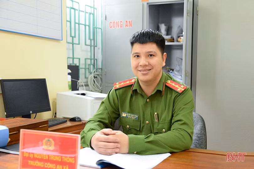 Trưởng Công an xã 9X Hà Tĩnh vinh dự được Bộ Công an tuyên dương