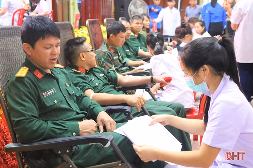 Ngày hội hiến máu ở Thạch Hà