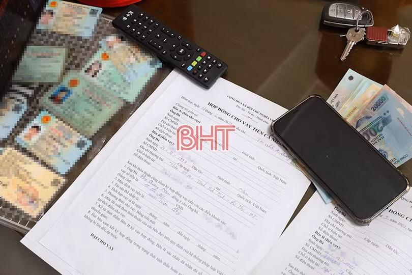 Hà Tĩnh: Khởi tố, bắt giam các đối tượng cộm cán trong đường dây cho vay lãi nặng