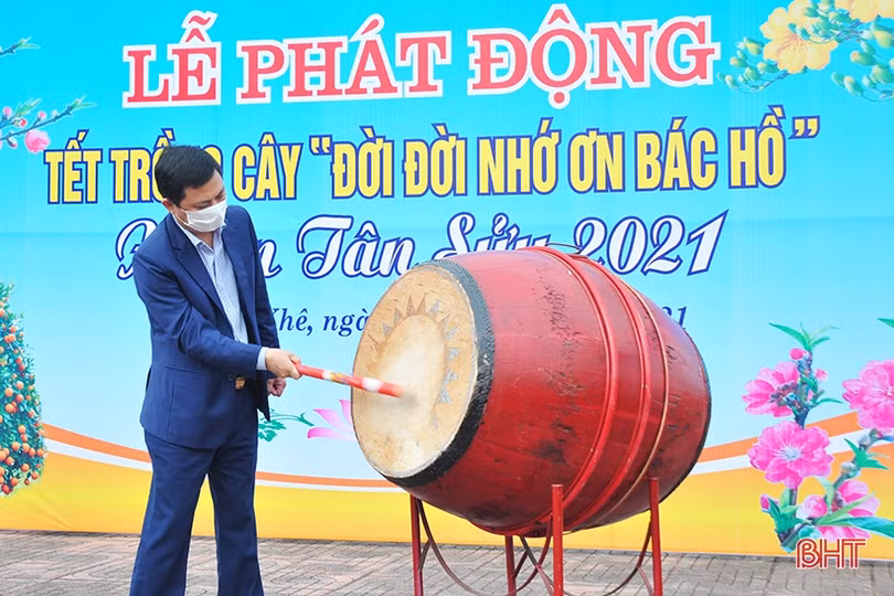 Các địa phương, đơn vị ở Hà Tĩnh phát động trồng cây đầu năm