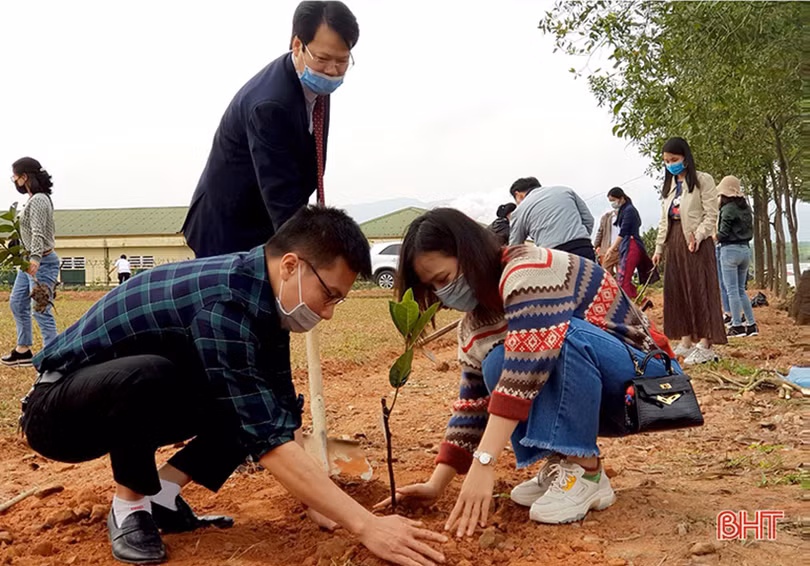 Các địa phương, đơn vị ở Hà Tĩnh phát động trồng cây đầu năm
