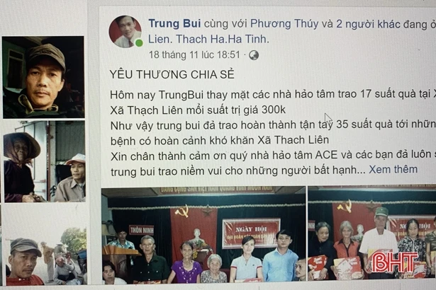 Trên chiếc xe lăn, chỉ với smart phone vẫn kết nối bốn phương làm từ thiện