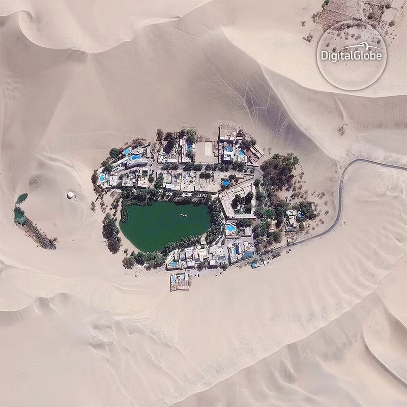 Hình ảnh từ trên cao cho thấy sự tác động của con người đến Trái đất