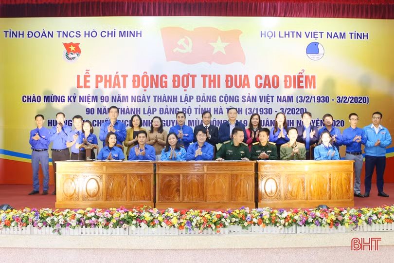 Tuổi trẻ Hà Tĩnh phát động đợt thi đua chào mừng 90 năm thành lập Đảng Cộng sản Việt Nam