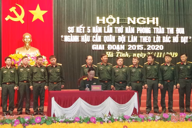 Bộ CHQS Hà Tĩnh phát động thi đua “Ngành Hậu cần quân đội làm theo lời Bác Hồ dạy”