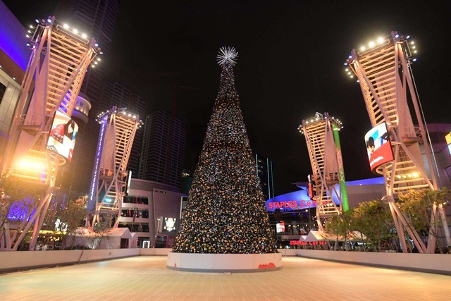 Choáng ngợp những cây thông Noel lung linh trên khắp thế giới