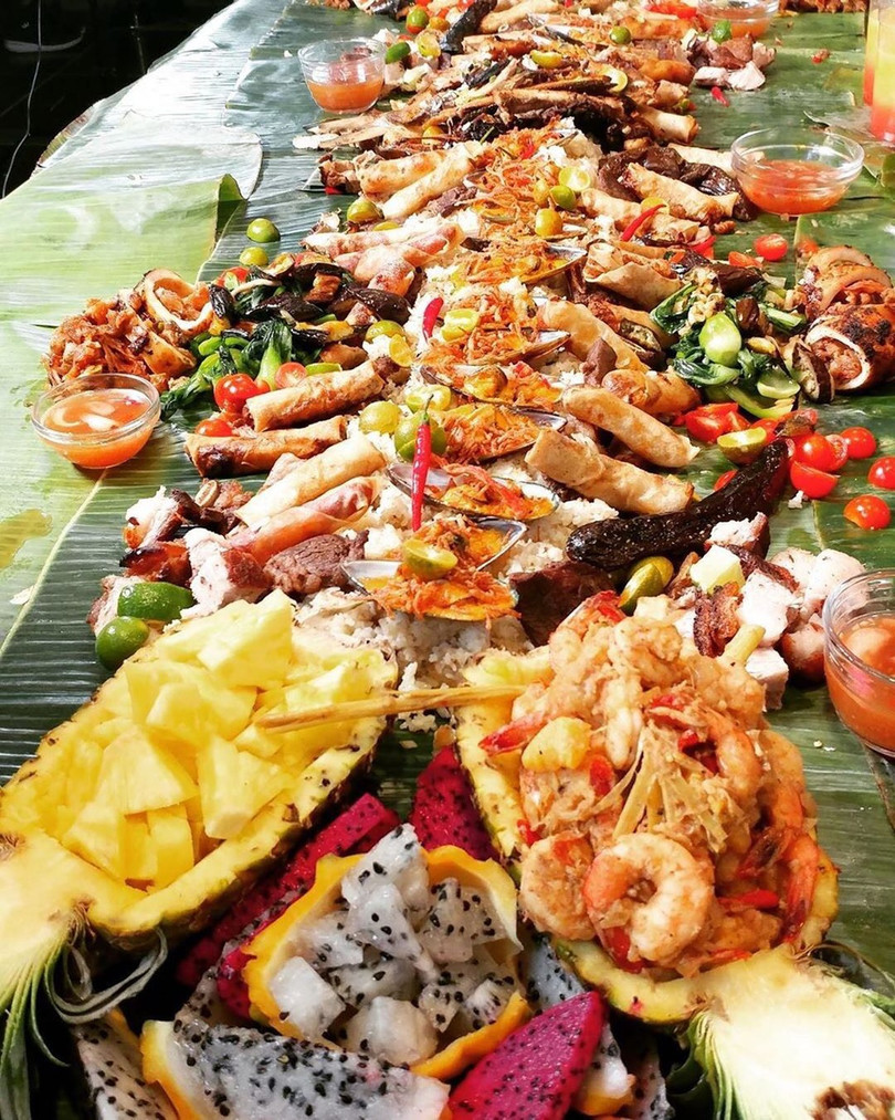 Tiệc ăn bốc của người Philippines