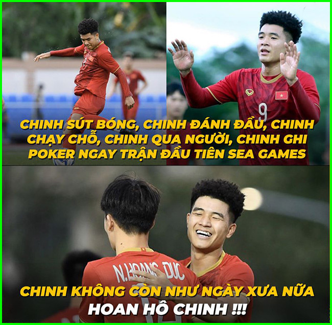 Dân mạng chế ảnh Bùi Tiến Dũng Dân mạng chế ảnh Bùi Tiến Dũng “mờ nhạt” nhất trận với U22 Brunei