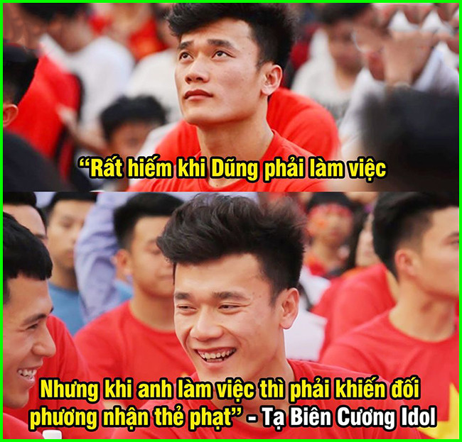 Dân mạng chế ảnh Bùi Tiến Dũng Dân mạng chế ảnh Bùi Tiến Dũng “mờ nhạt” nhất trận với U22 Brunei