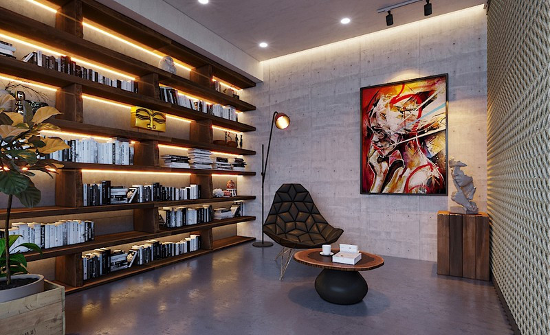 Ngôi nhà gây ấn tượng nhờ sử dụng nội thất gỗ mộc mạc