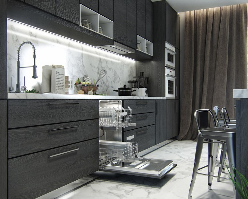 Căn hộ đẹp nổi bật với bức tường bằng cây xanh