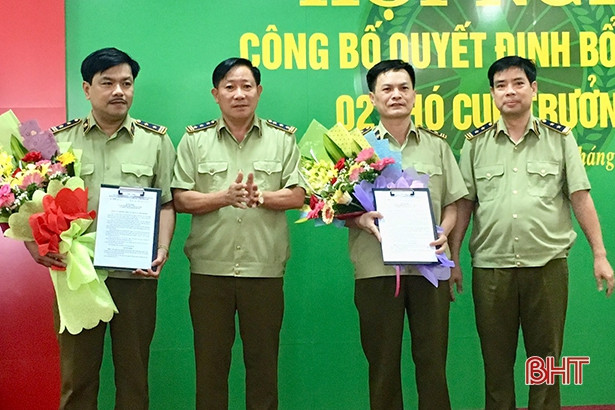 Bổ nhiệm 2 Phó Cục trưởng Cục Quản lý Thị trường Hà Tĩnh