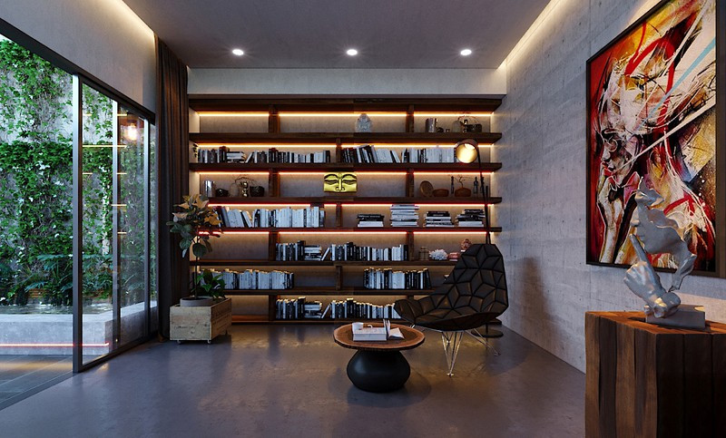 Ngôi nhà gây ấn tượng nhờ sử dụng nội thất gỗ mộc mạc