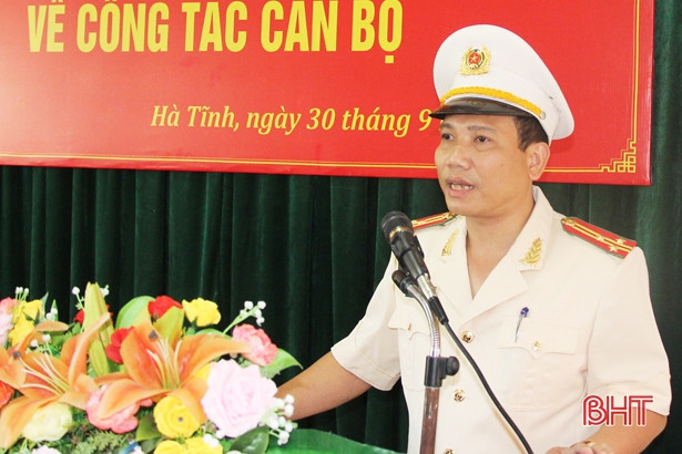 Công an Hà Tĩnh có tân Trưởng phòng Cảnh sát Cơ động