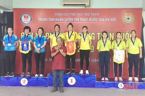 Hà Tĩnh giành 3 huy chương tại Giải vô địch bắn súng toàn quốc 2019