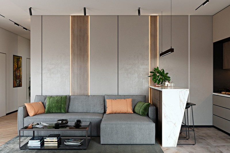 căn hộ 2 phòng ngủ được thiết kế đẹp mắt hình 2 Căn hộ 2 phòng ngủ được thiết kế đẹp mắt